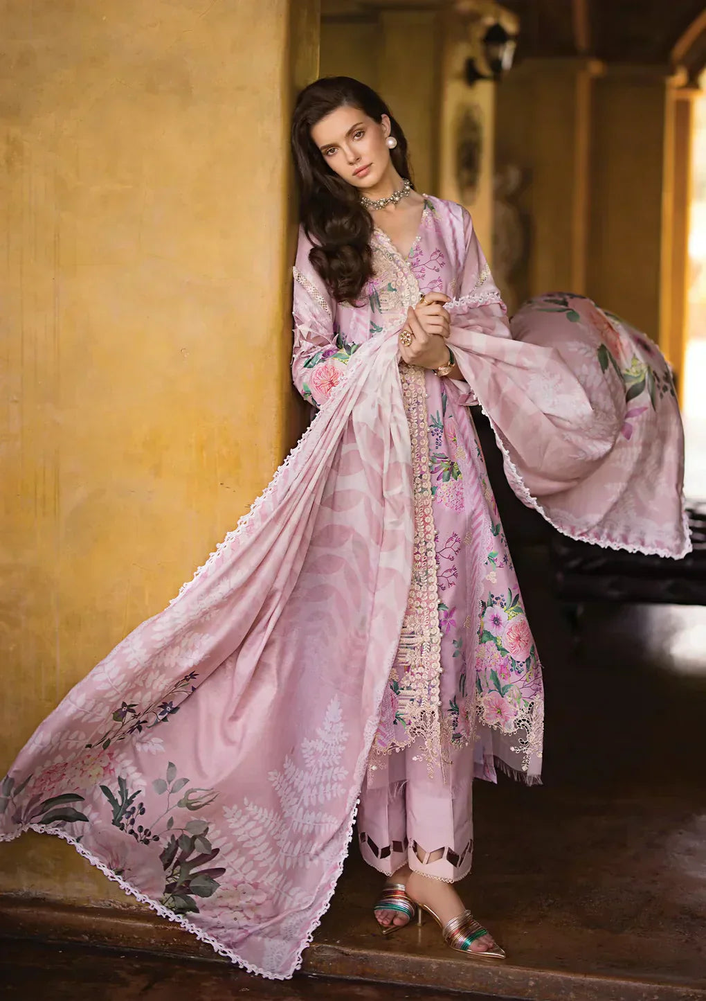 Elaf Premium | Print Chikankari 24 | ECT-04B DELPHINE - House Of Anaya
