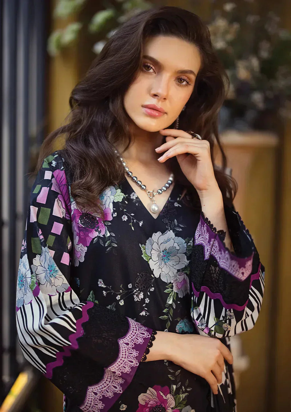 Elaf Premium | Print Chikankari 24 | ECT-02B DARIEN - House Of Anaya