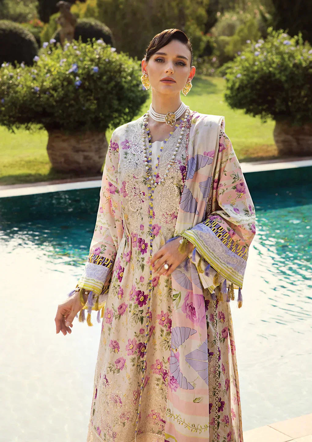Elaf Premium | Print Chikankari 24 | ECT-06A RIVERDALE - House Of Anaya