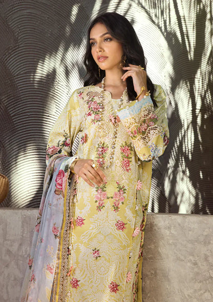 Elaf Premium | Signature Embroidered Lawn 24 | ESL-02A PIXIE DUST - House Of Anaya