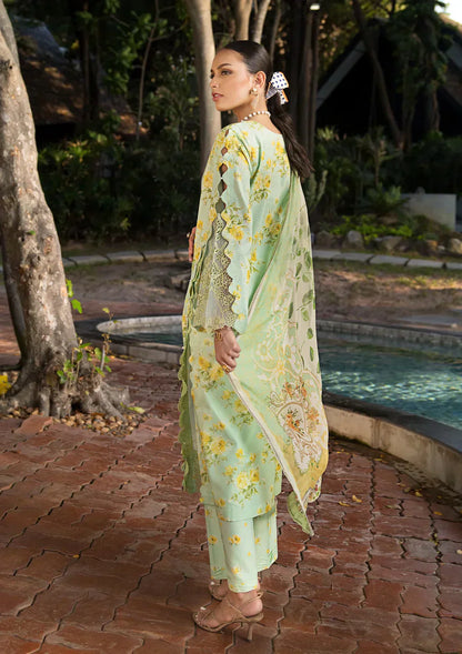 Elaf Premium | Signature Embroidered Lawn 24 | ESL-06B MAJESTIC NOVA - House Of Anaya