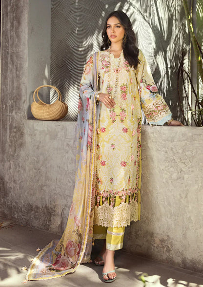 Elaf Premium | Signature Embroidered Lawn 24 | ESL-02A PIXIE DUST - House Of Anaya