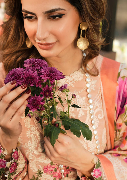Elaf Premium | Winter Pashmina Shawl Collection | EPW-7B Flourishing Romance - House Of Anaya