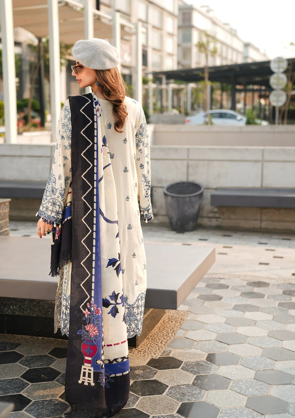 Elaf Premium | Winter Pashmina Shawl Collection | EPW-5B Cherished Memories - House Of Anaya