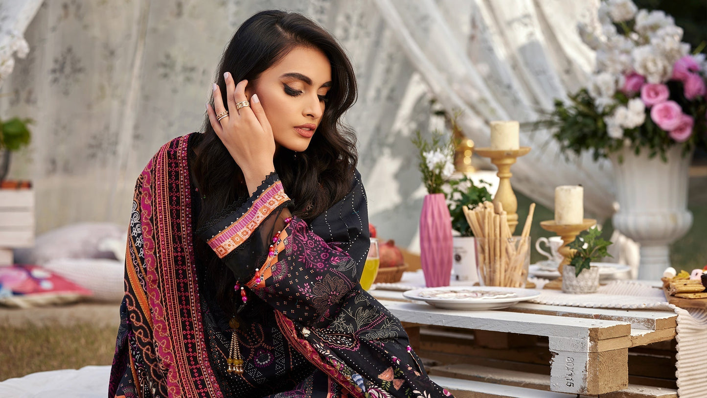 Ellena | Luxury Embroidered Collection | D09 - House Of Anaya