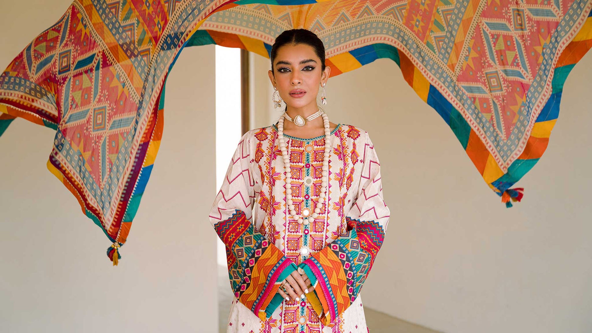 Ellena | Luxury Embroidered Collection | D08 - House Of Anaya