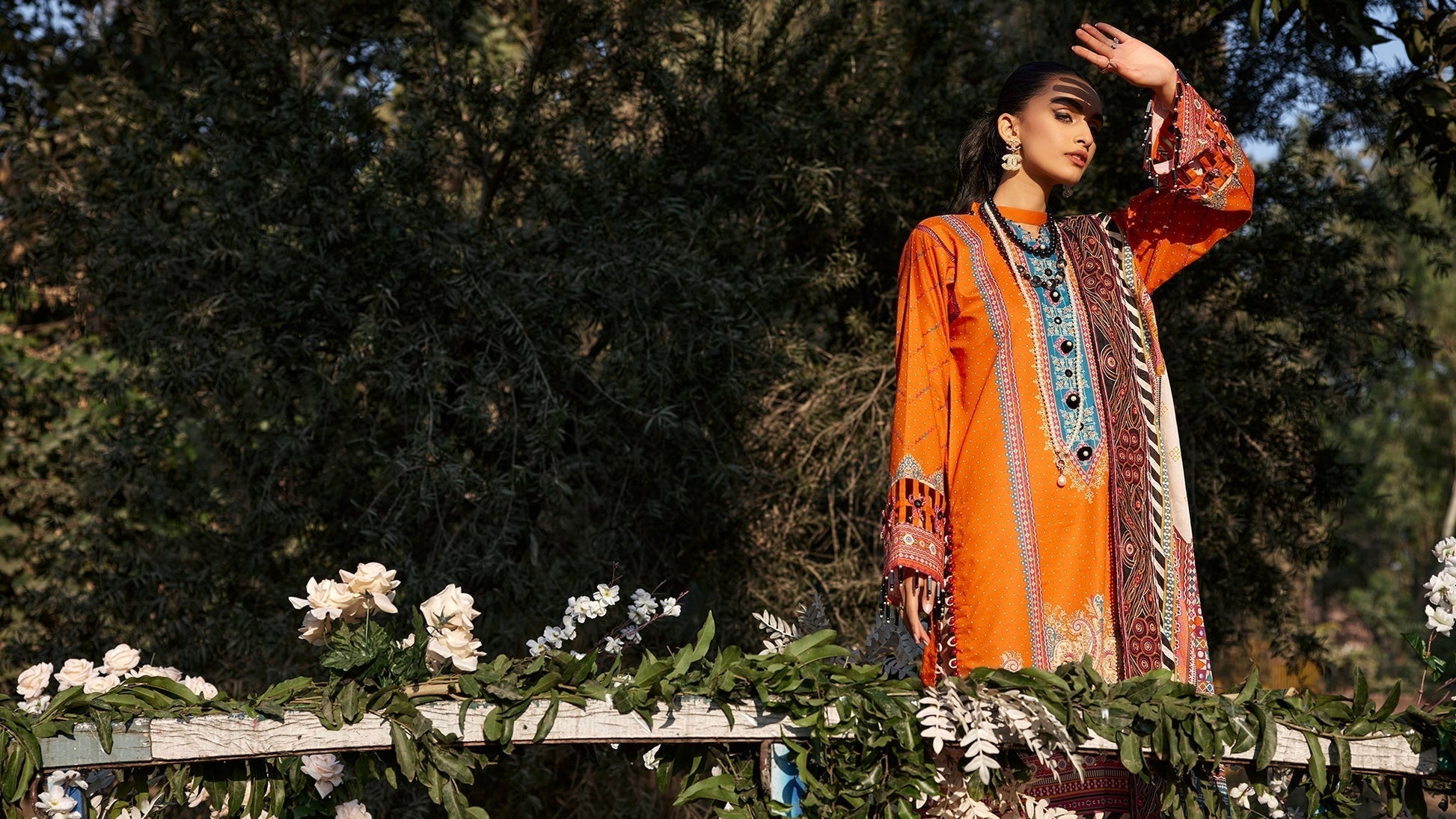 Ellena | Luxury Embroidered Collection | D13 - House Of Anaya