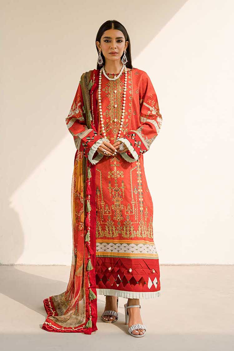 Ellena | Luxury Embroidered Collection | D18 - House Of Anaya