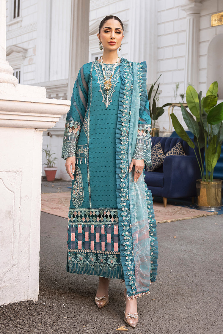 Ellena | Luxury Embroidered Collection | D19 - House Of Anaya