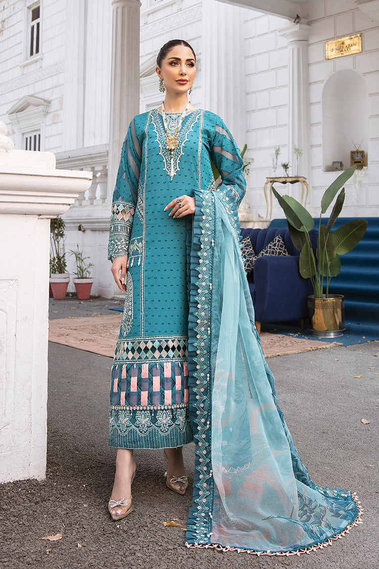 Ellena | Luxury Embroidered Collection | D19 - House Of Anaya