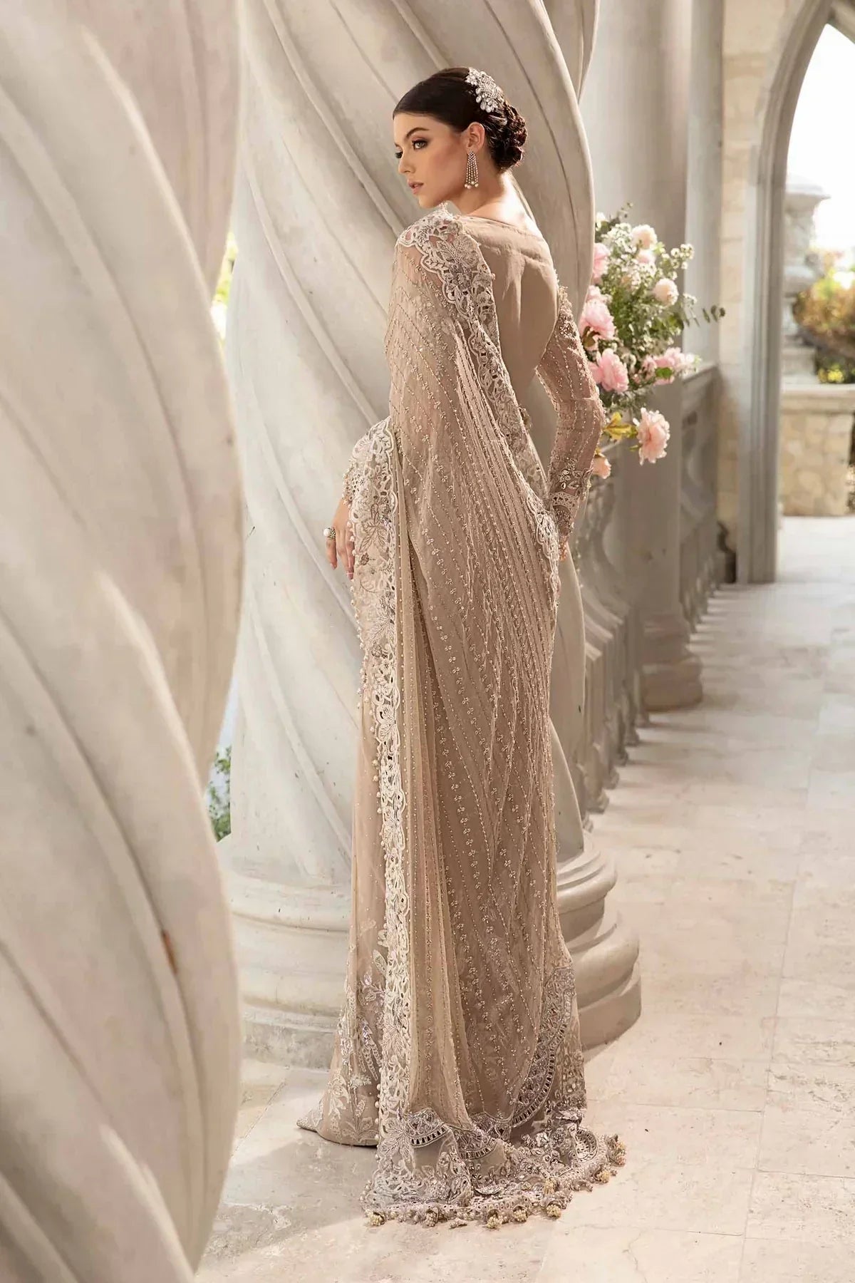 Maria B | Mbroidered Fabrics 2024 | BD-2801 - House Of Anaya