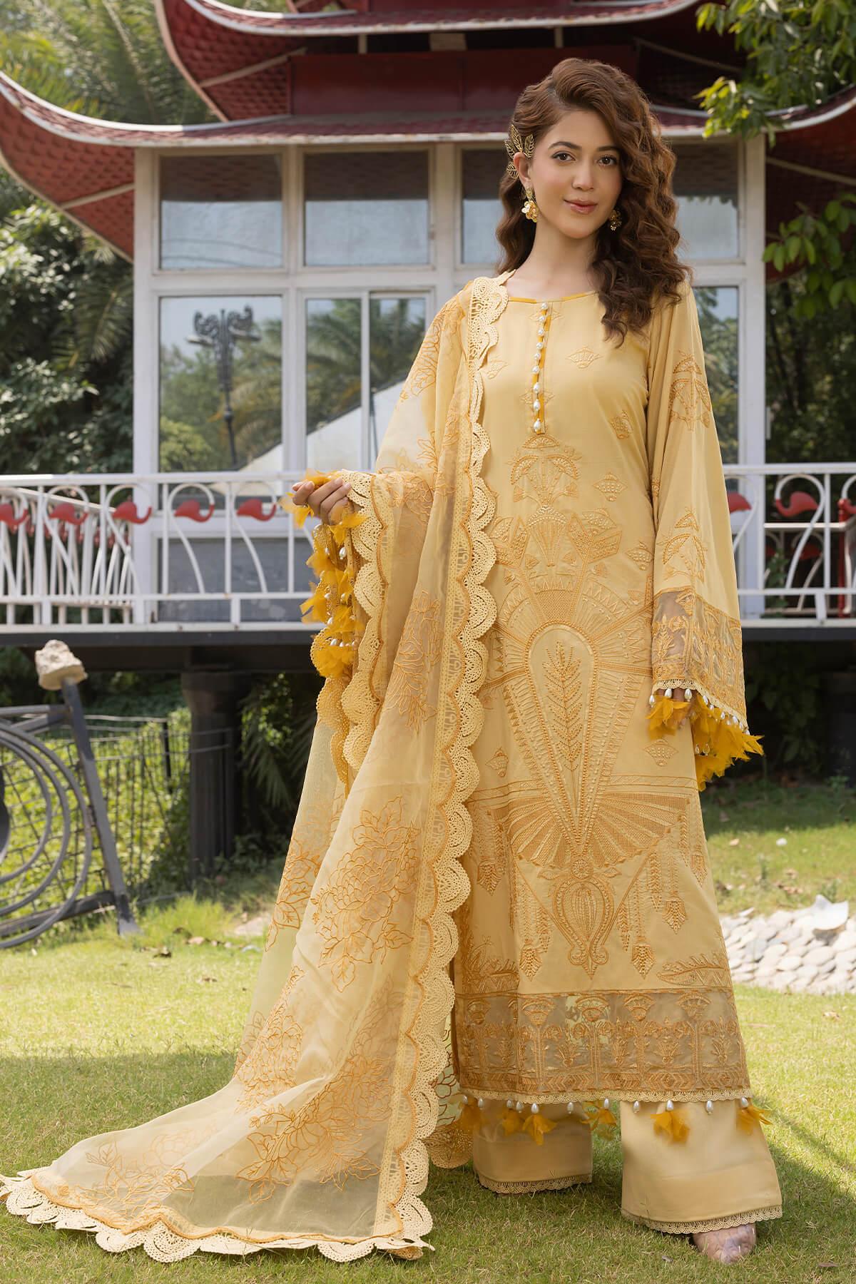 Raeesa Premium | Ferya Lawn | Noor E Fajar | Ferya | FD-01