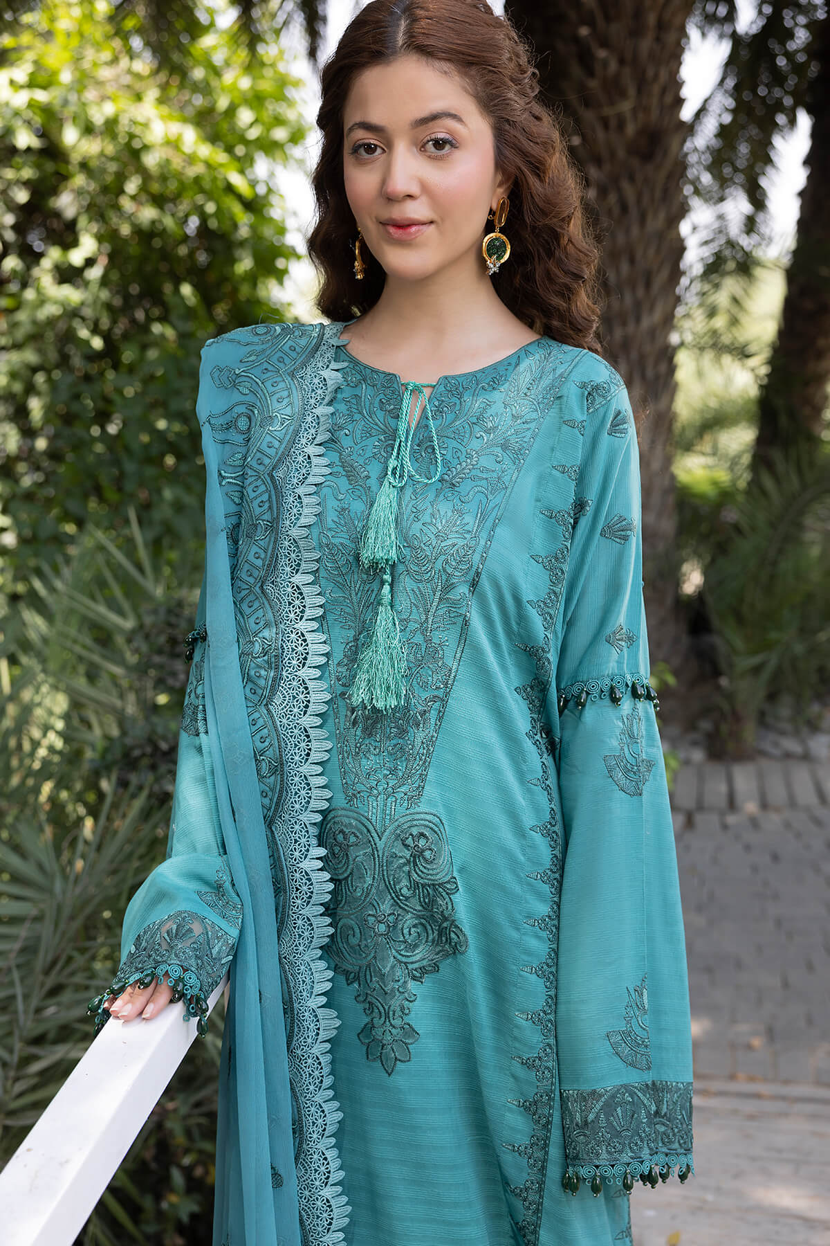 Raeesa Premium | Ferya Lawn | Noor E Fajar | Ferya | FD-03 - House Of Anaya