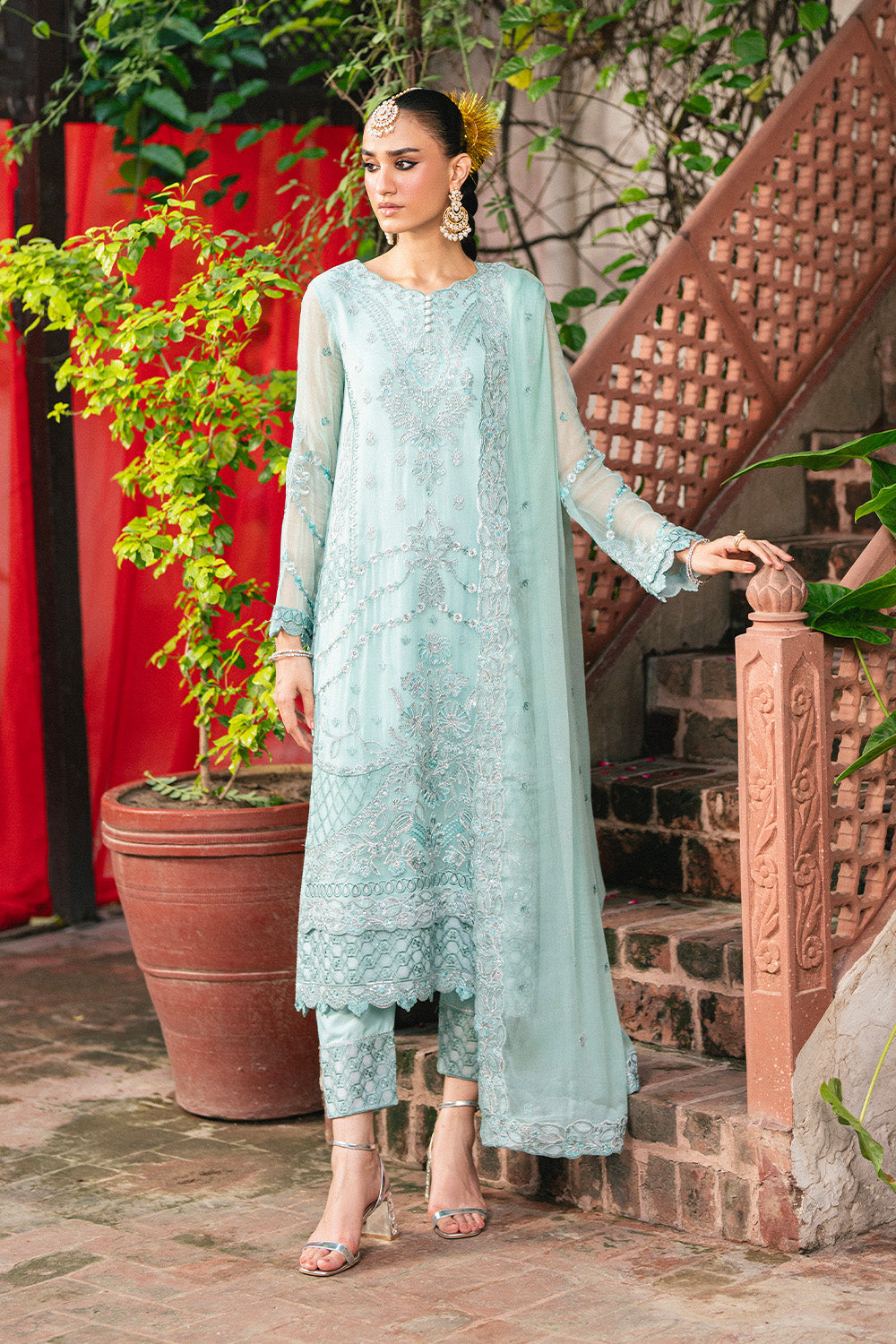 Maryum N Maria | Luxury Stitched | 3 Piece Embroiderd Chiffon GARTHIKA - FSU5646