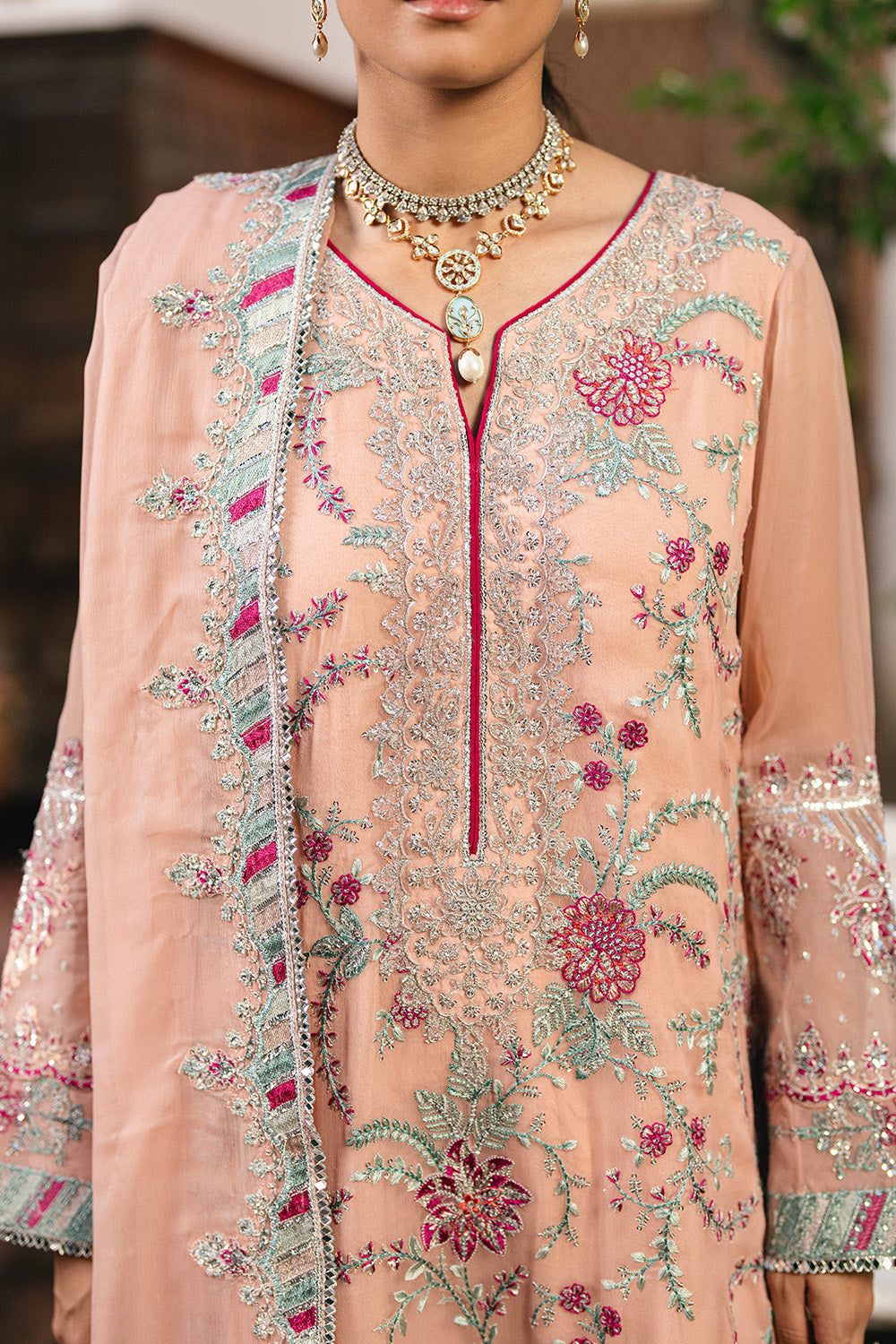 Maryum N Maria | Luxury Stitched | 3 Piece Embroidered Chiffon ANYA - FSU5659