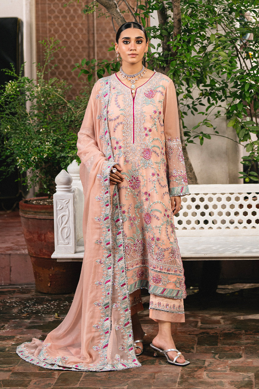 Maryum N Maria | Luxury Stitched | 3 Piece Embroidered Chiffon ANYA - FSU5659