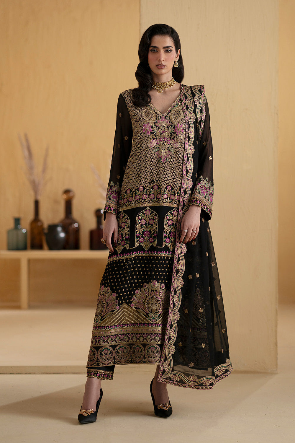 Maryum N Maria | Luxury Stitched | 3 Piece Embroiderd Chiffon MERNEITH - FSU5665