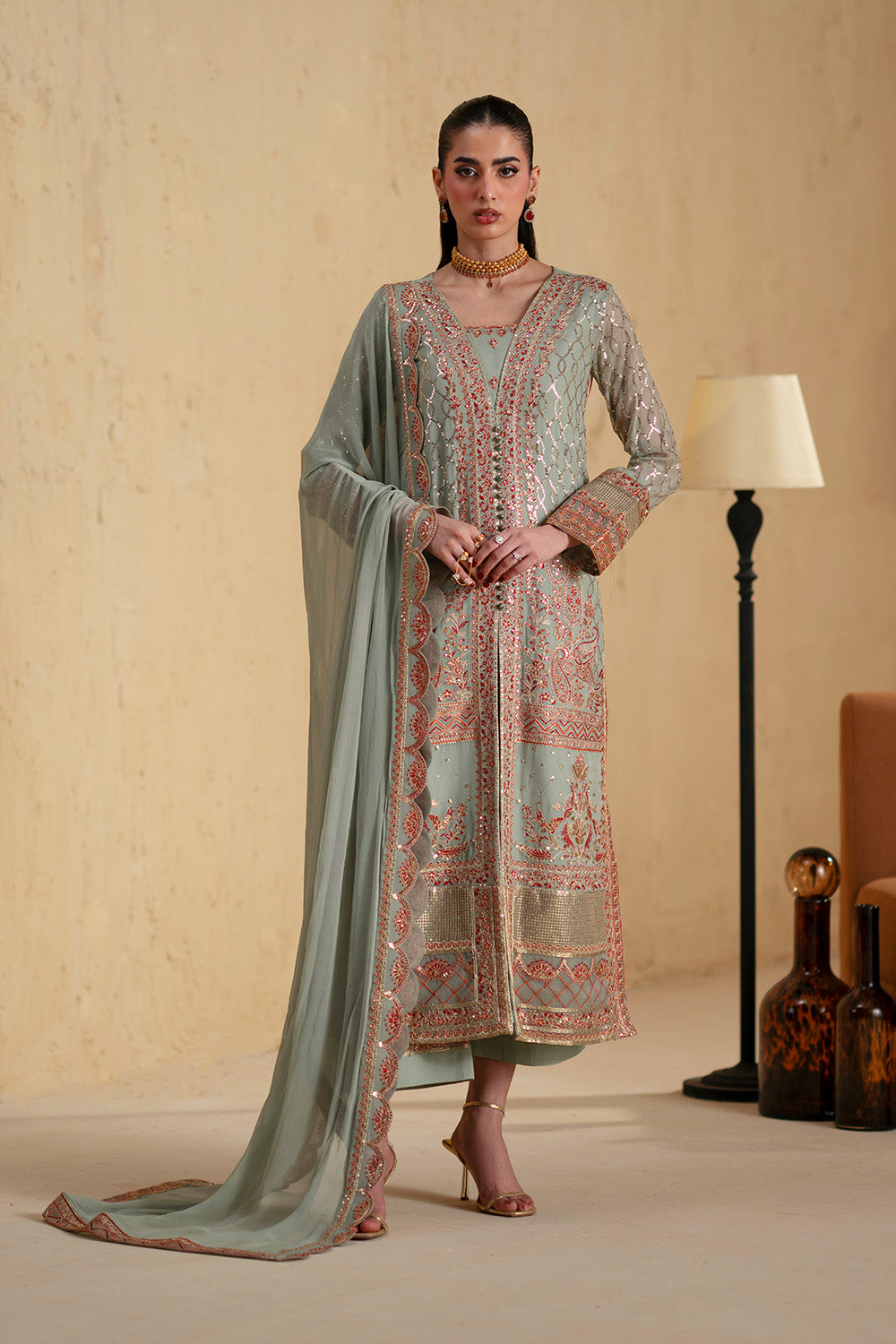 Maryum N Maria | Luxury Stitched | 3 Piece Embroiderd Chiffon BASTET - FSU5668