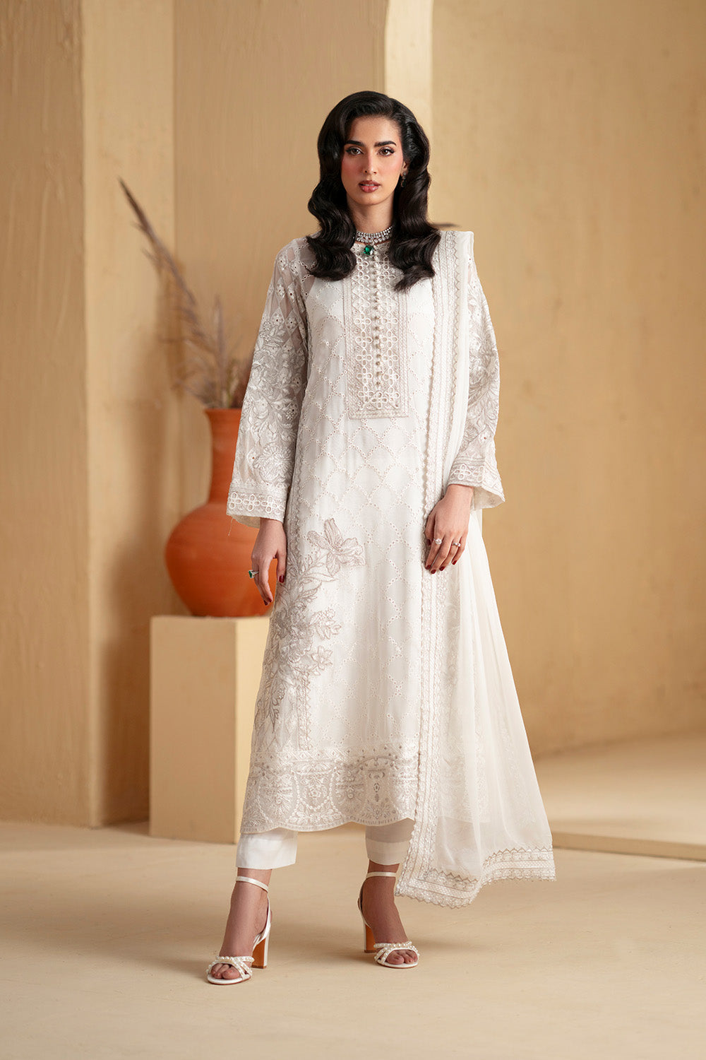 Maryum N Maria | Luxury Stitched | 3 Piece Embroiderd Chiffon HEBA - FSU5669
