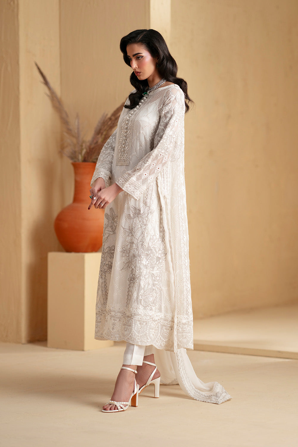 Maryum N Maria | Luxury Stitched | 3 Piece Embroiderd Chiffon HEBA - FSU5669