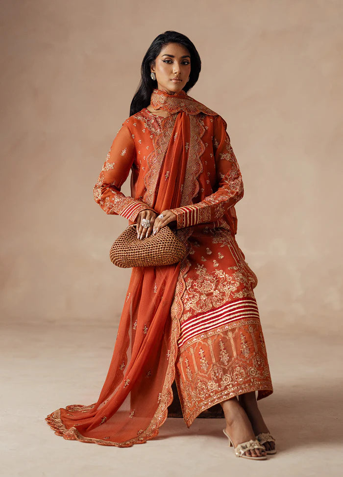 Maryum N Maria | Mehrun | 3 Piece Embroidered Chiffon ROYA - FSU5610