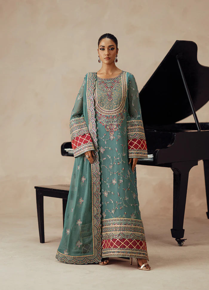 Maryum N Maria | Mehrun |3 Piece Embroidered Chiffon MAHSA - FSU5612