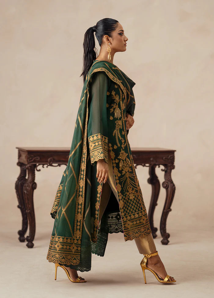 Maryum N Maria | Mehrun | 3 Piece Embroidered Chiffon JASMINE - FSU5618