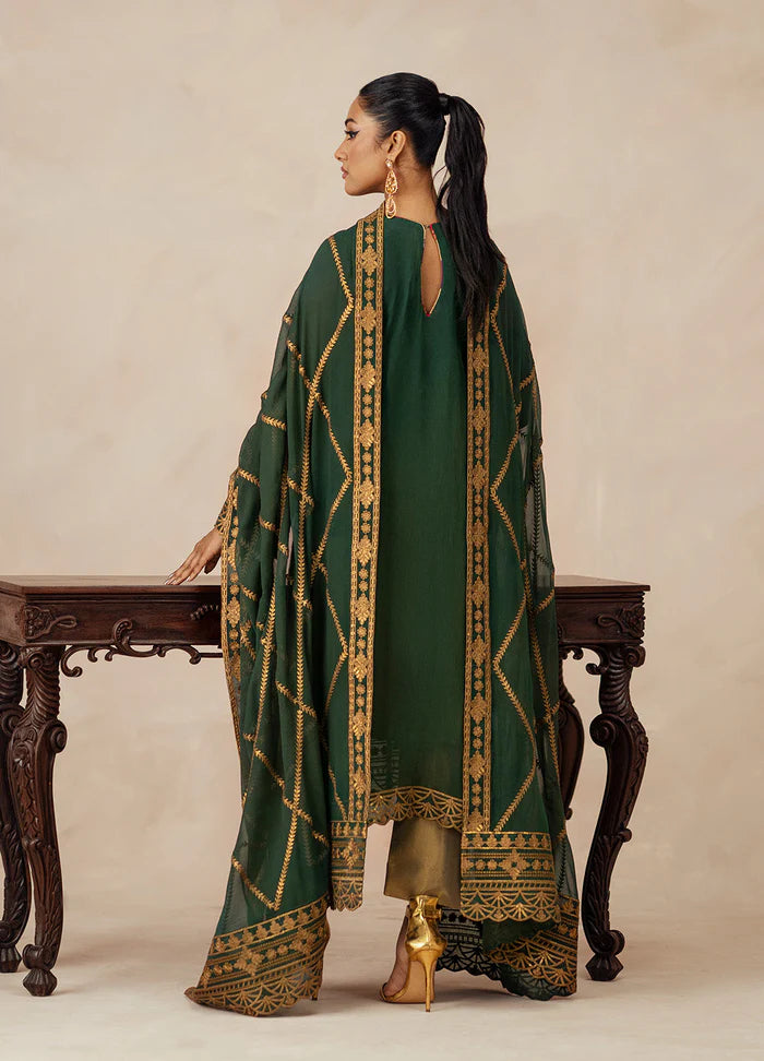 Maryum N Maria | Mehrun | 3 Piece Embroidered Chiffon JASMINE - FSU5618