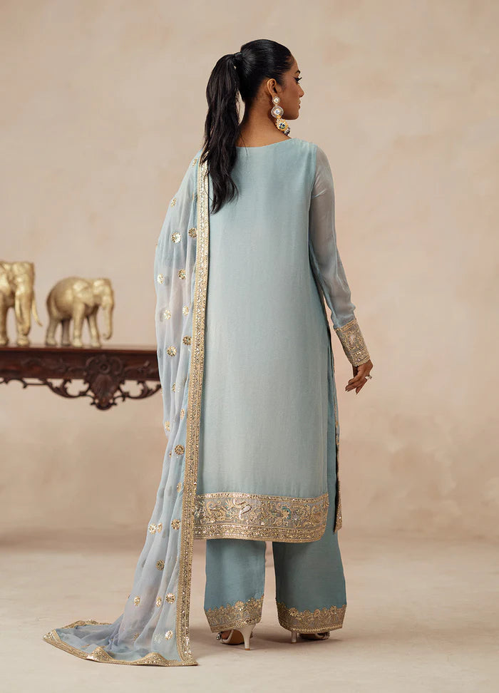 Maryum N Maria | Mehrun | 3 Piece Embroidered Chiffon AZITA - FSU5619