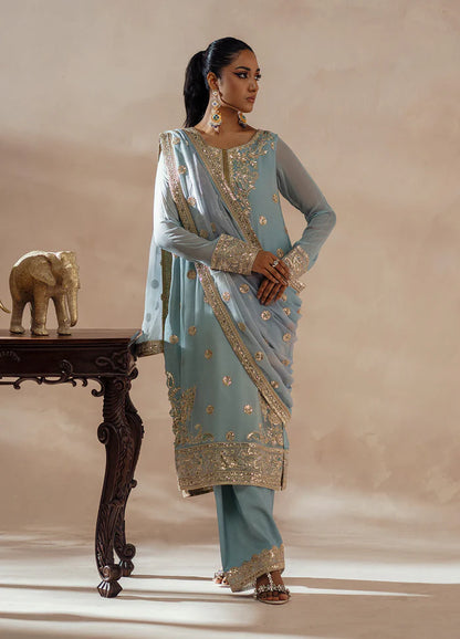 Maryum N Maria | Mehrun | 3 Piece Embroidered Chiffon AZITA - FSU5619