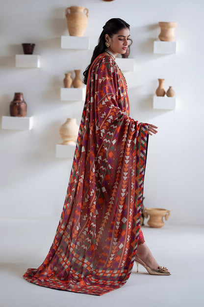 Maryum N Maria | Noore Winters 25 | 3 Piece Embroidered Khaddar BADRAI - FSU5673