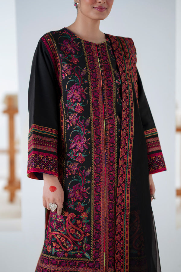 Maryum N Maria | Noore Winters 25 | 3 Piece Embroidered Khaddar PANRA - FSU5677