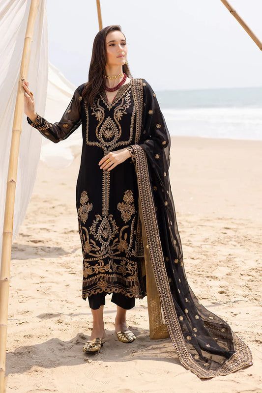 Freesia premium | Zyra | 3 Piece Embroirdered Chiffon Ananya - FW40053