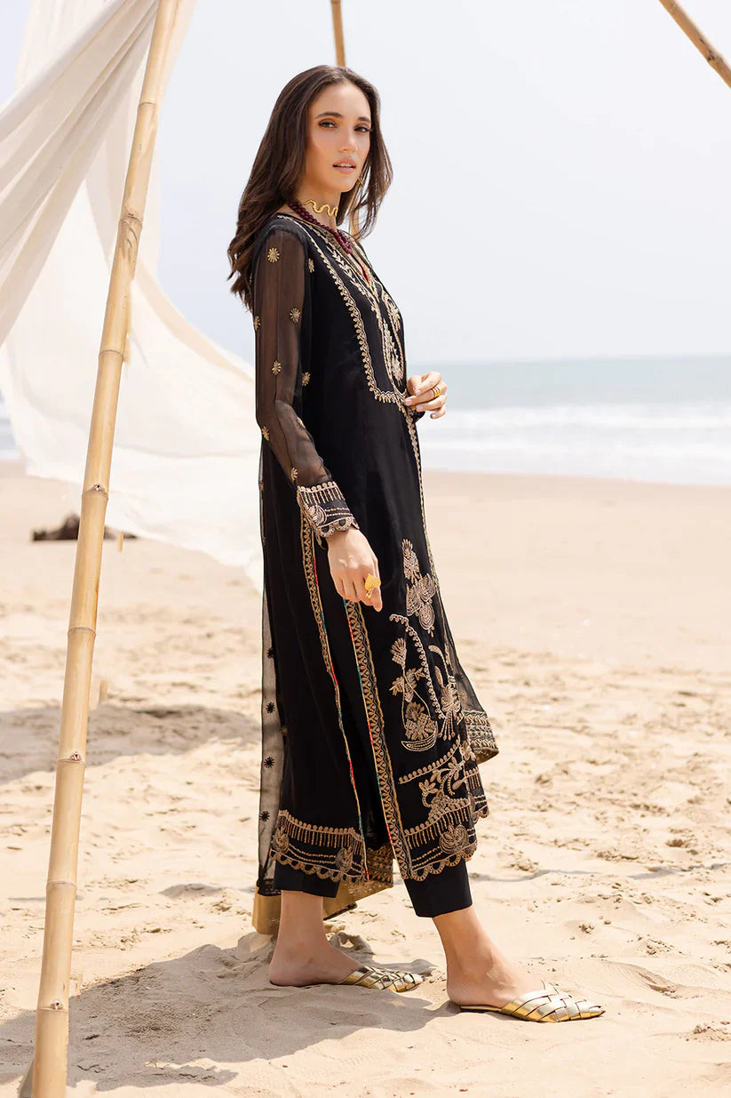 Freesia premium | Zyra | 3 Piece Embroirdered Chiffon Ananya - FW40053