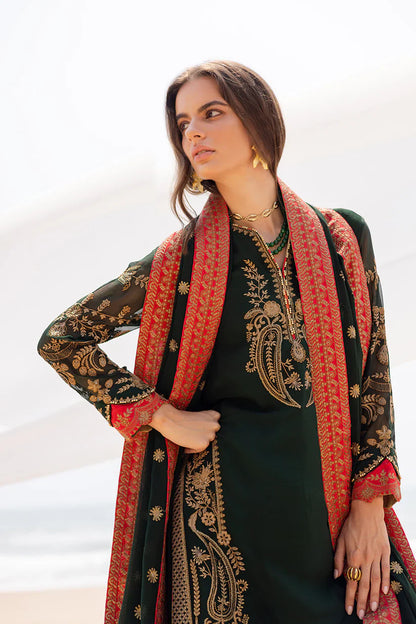 Freesia premium | Zyra | 3 Piece Embroirdered Chiffon Aarna - FW40058