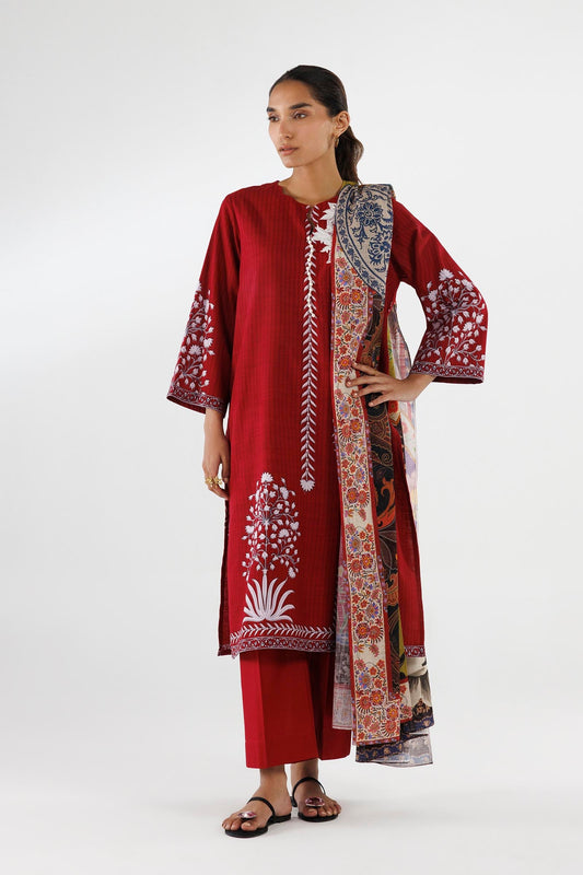 Sana Safinaz | Luxury Pret | Linen Suit FW25MHY506AP3
