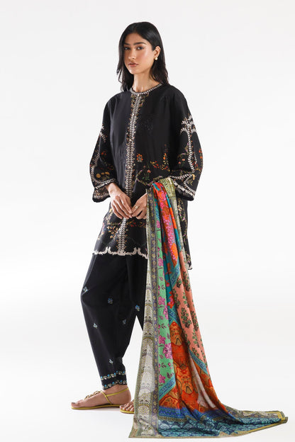 Sana Safinaz | Luxury Pret | Muzlin Linen Suit FW25MUZ015BP3