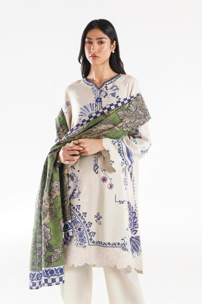 Sana Safinaz | Luxury Pret | Muzlin Linen Suit FW25MUZ020BP3