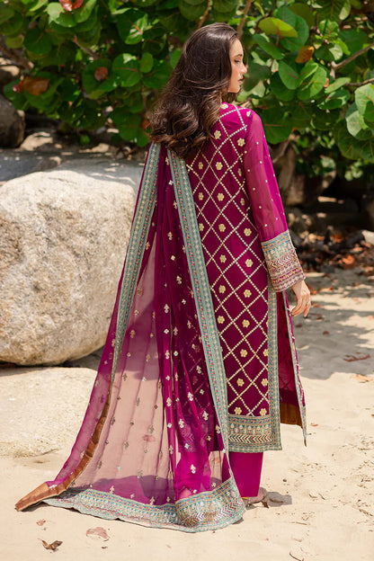 Freesia premium | Zyra | 3 Piece Embroirdered Chiffon Aditi - FW40051