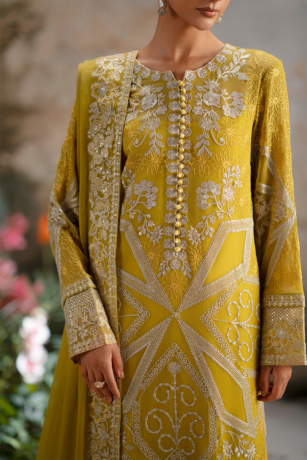 Maryum N Maria | Luxury Stitched | 3-Piece-Embroiderd-Chiffon OLICHUDAR - FWU5692