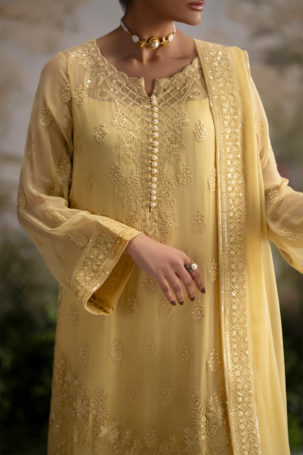 Maryum N Maria | Luxury Stitched | 3-Piece-Embroiderd-Chiffon ONELIA - FWU5699