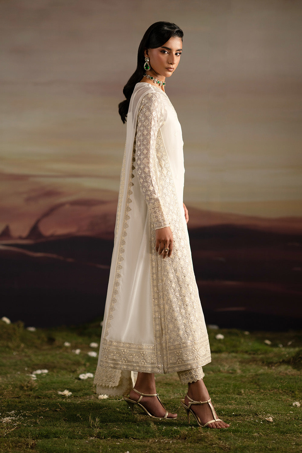 Maryum N Maria | Luxury Stitched | 3-Piece-Embroiderd-Chiffon INRANI - FWU5700