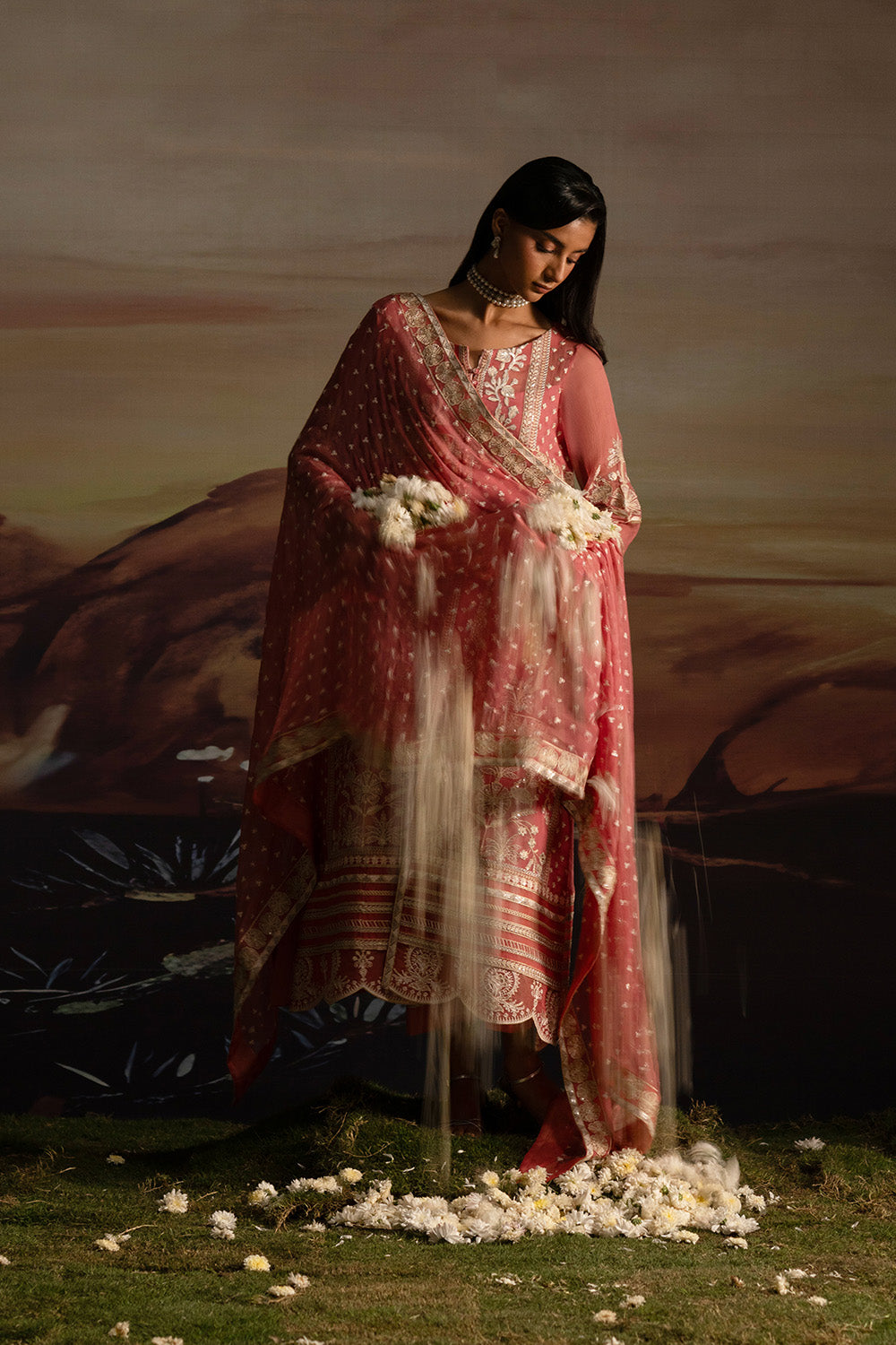 Maryum N Maria | Luxury Stitched | 3-Piece-Embroiderd-Chiffon INDIYA - FWU5707