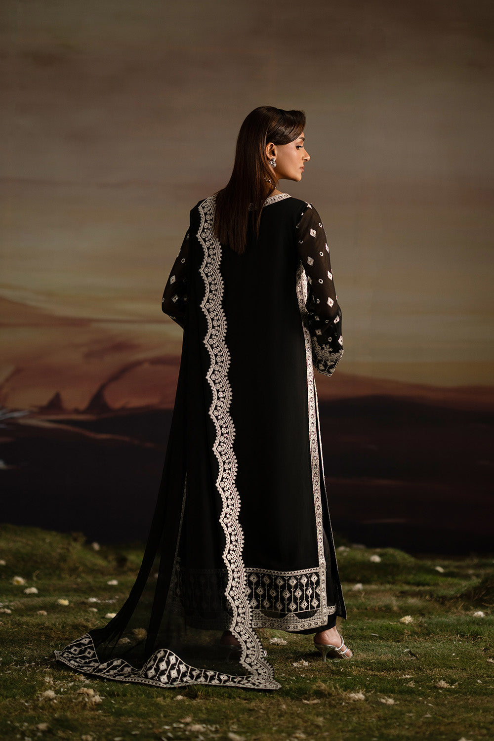 Maryum N Maria | Luxury Stitched | 3-Piece-Embroiderd-Chiffon INBHA - FWU5708