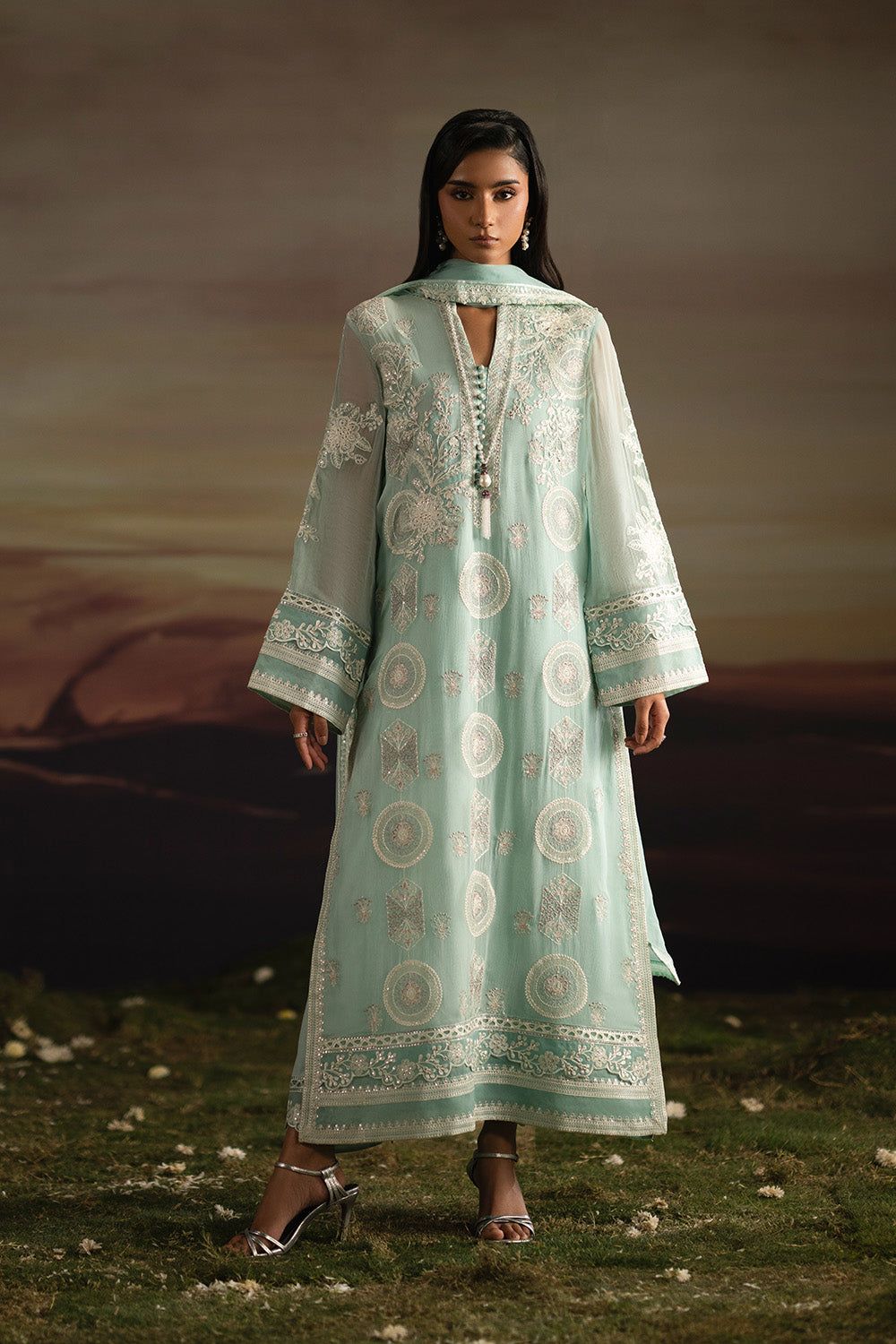 Maryum N Maria | Luxury Stitched | 3-Piece-Embroiderd-Chiffon ILAVALAGI - FWU5709