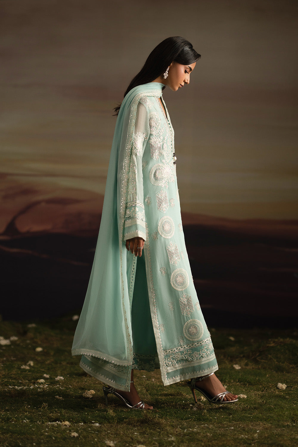 Maryum N Maria | Luxury Stitched | 3-Piece-Embroiderd-Chiffon ILAVALAGI - FWU5709