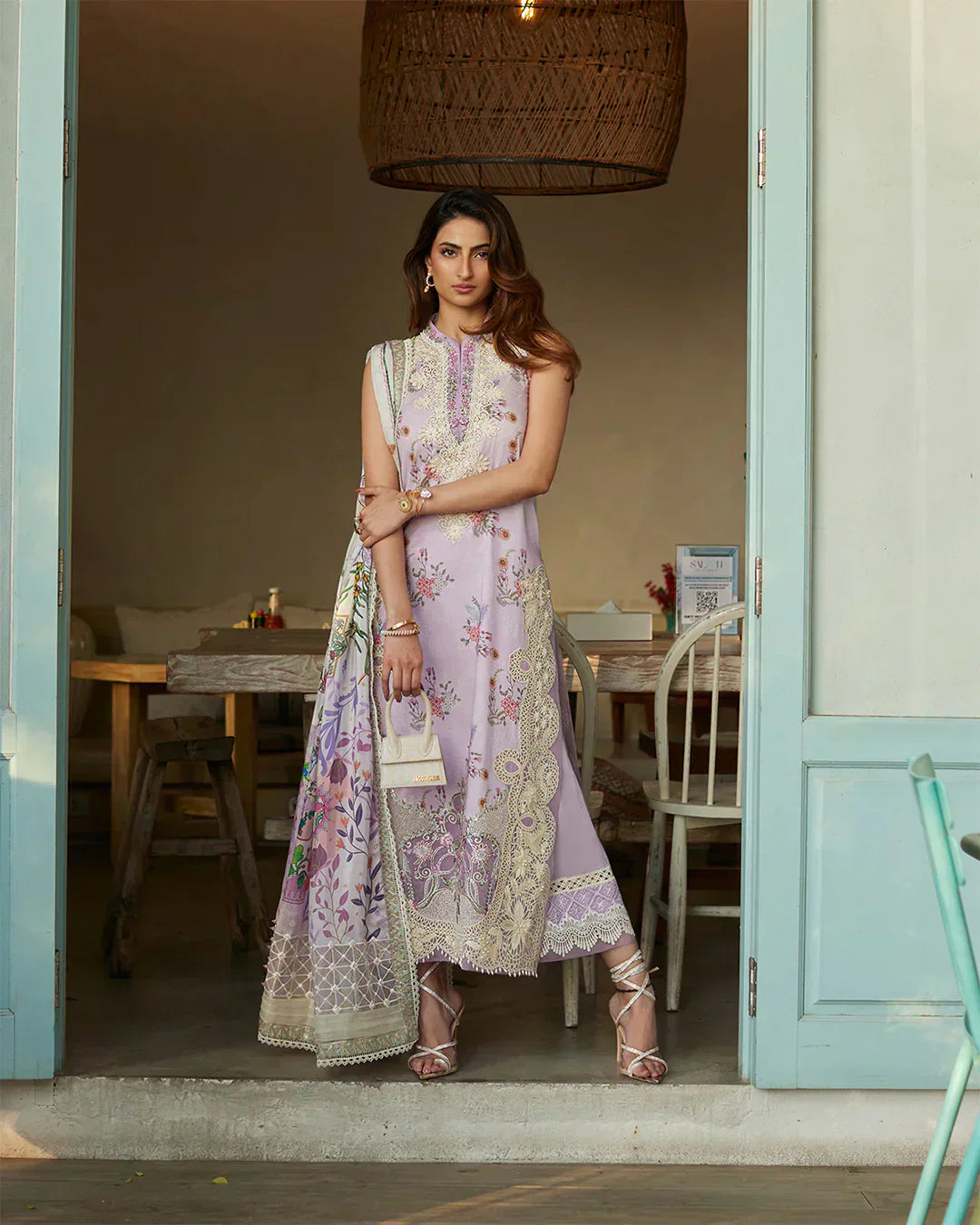 Faiza Saqlain | Liliana Luxury Lawn 24 | Nazeli - House Of Anaya