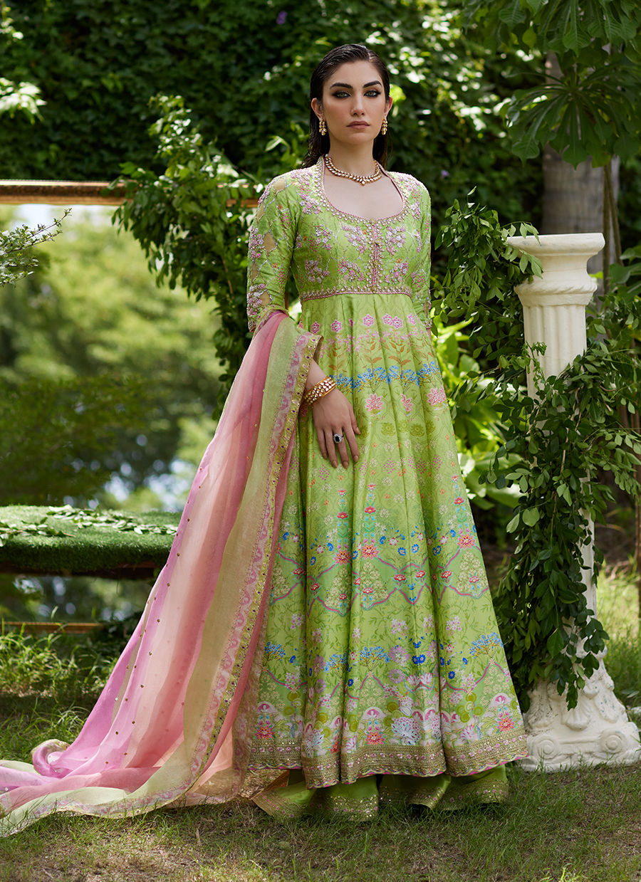 Farah Talib Aziz | Mayna Festive Prints 24 | Limees Kalidaar With Dupatta