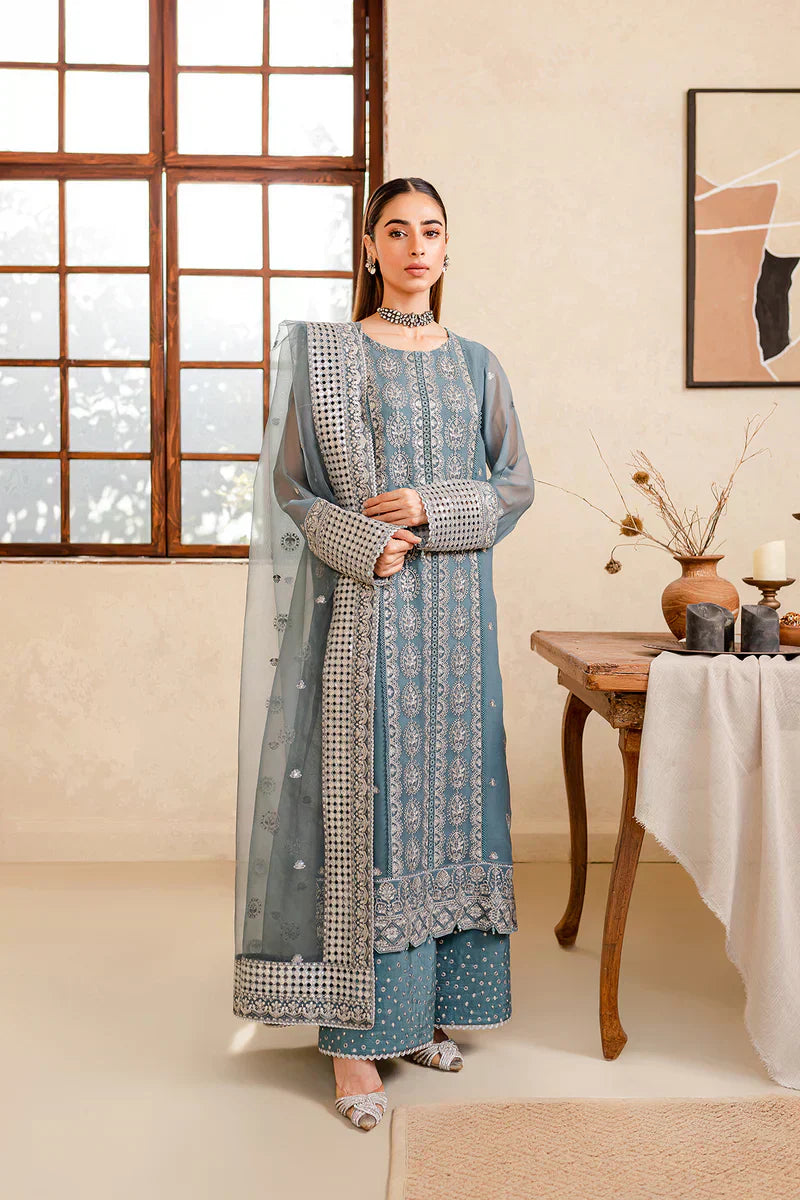 Farasha | Ritizer Festive Formals | Aqua Flora - House Of Anaya