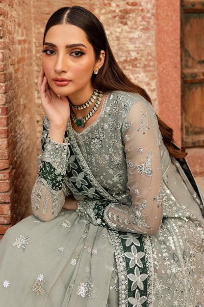 Farasha | Ritzier Wedding Formals |  Grey Veil